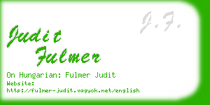 judit fulmer business card